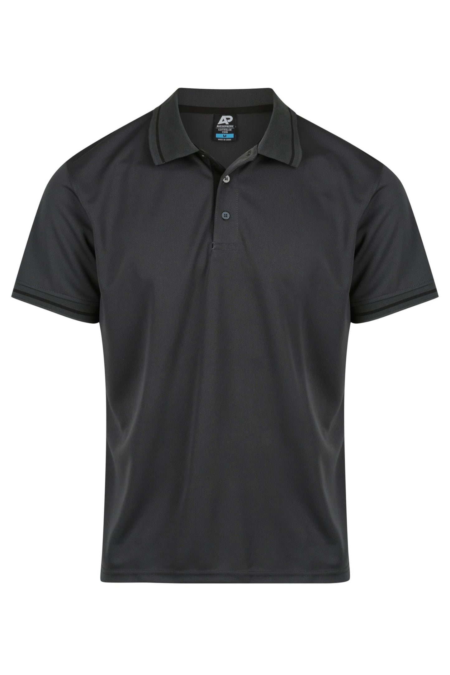 SLATE/BLACK - Cottesloe Mens Polos