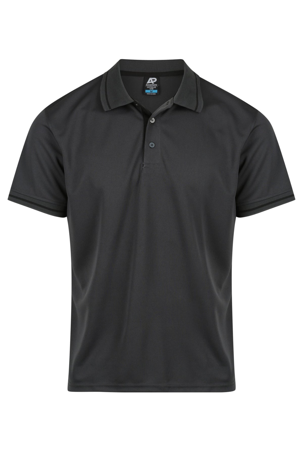 SLATE/BLACK - Cottesloe Mens Polos
