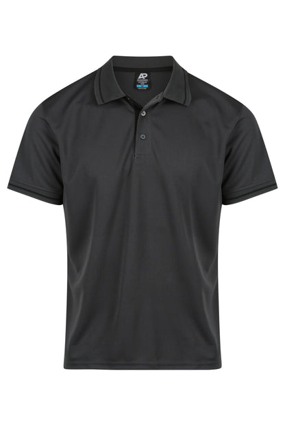 SLATE/BLACK - Cottesloe Mens Polos