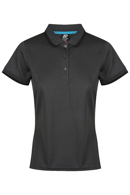 SLATE/BLACK - Portsea Lady Polos