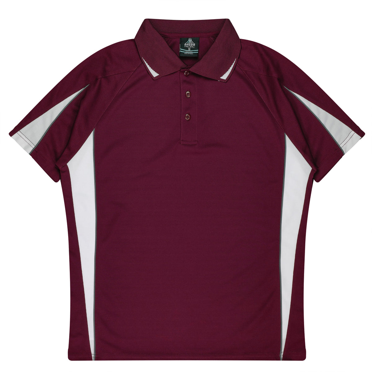 MAROON/WHITE - Eureka Kids Polos