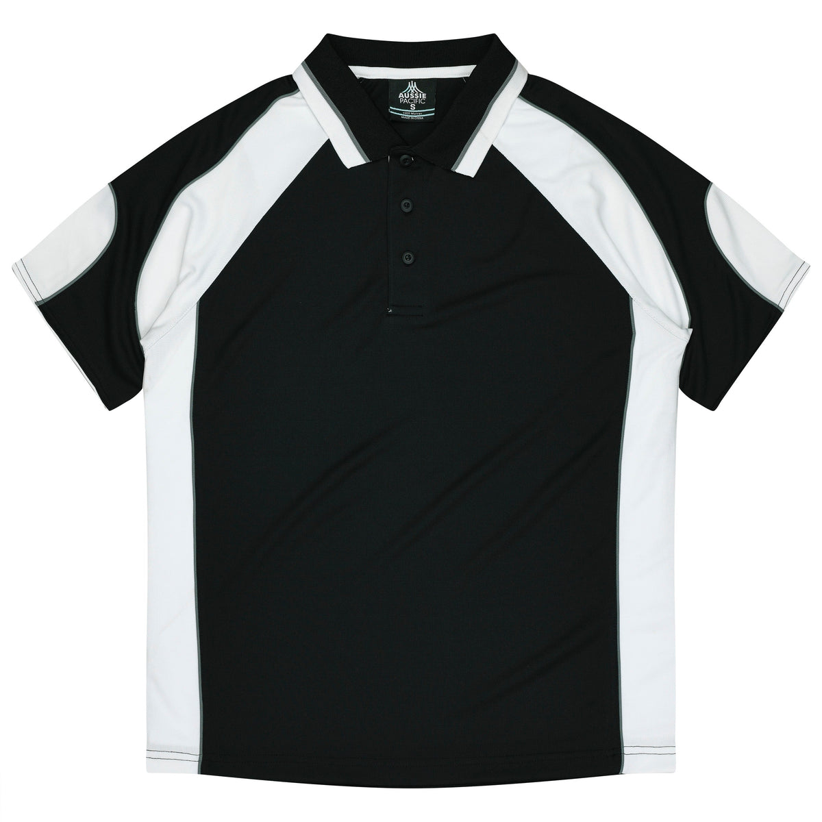 BLACK/WHITE - Murray Kids Polos