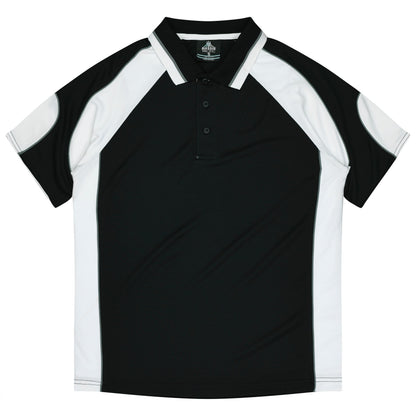 BLACK/WHITE - Murray Kids Polos