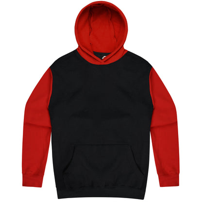 BLACK/RED - Monash Mens Hoodies