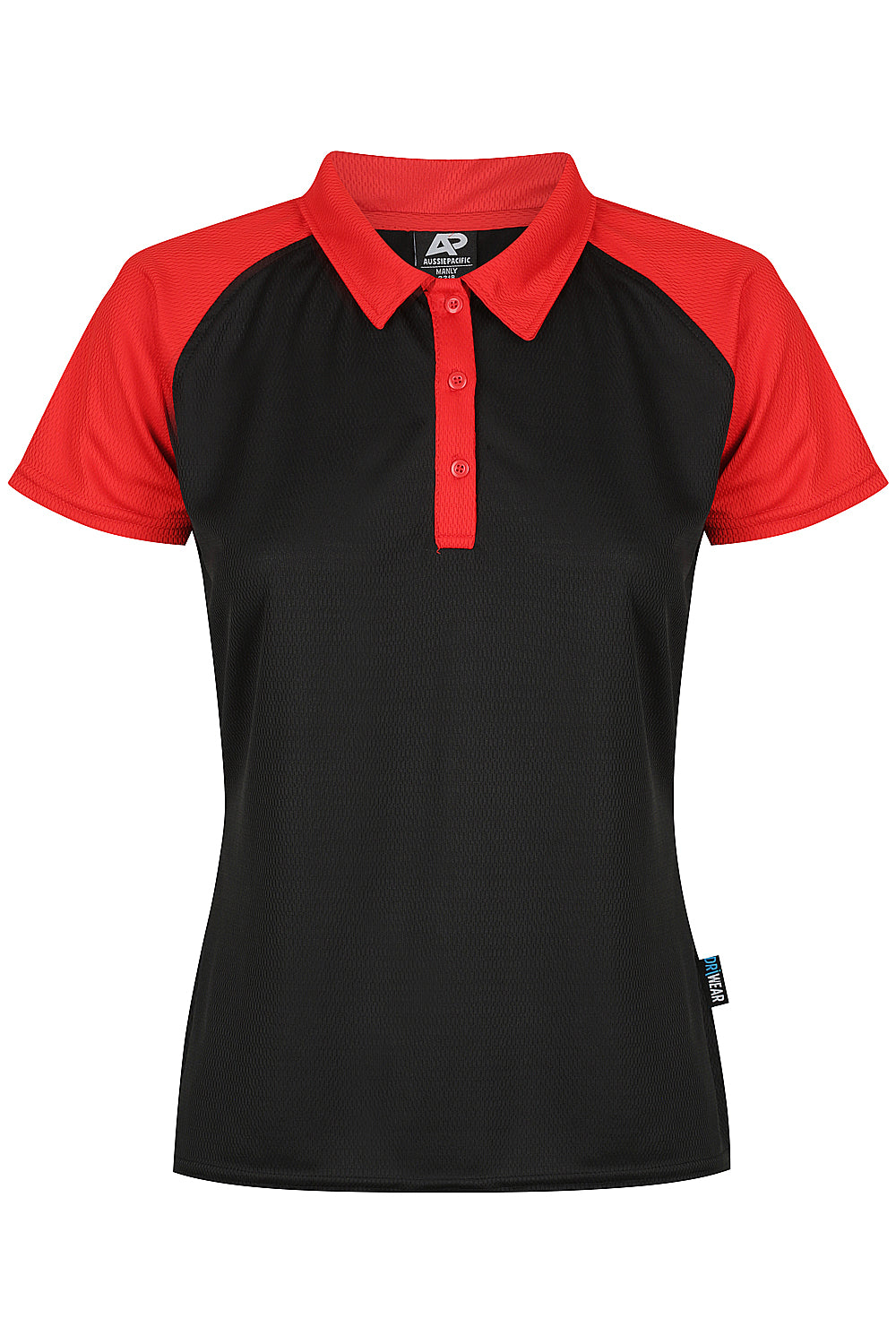 BLACK/RED - Manly Lady Polos