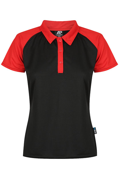 BLACK/RED - Manly Lady Polos