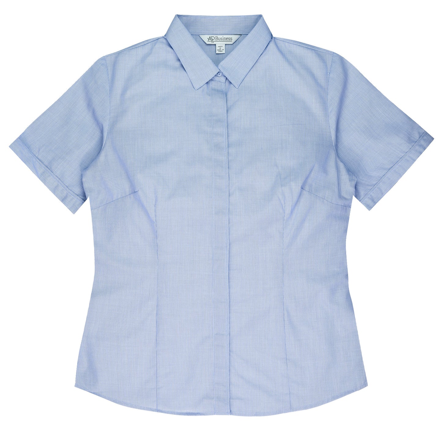 MID BLUE - Grange Lady Shirt Short Sleeve