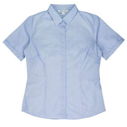 MID BLUE - Grange Lady Shirt Short Sleeve