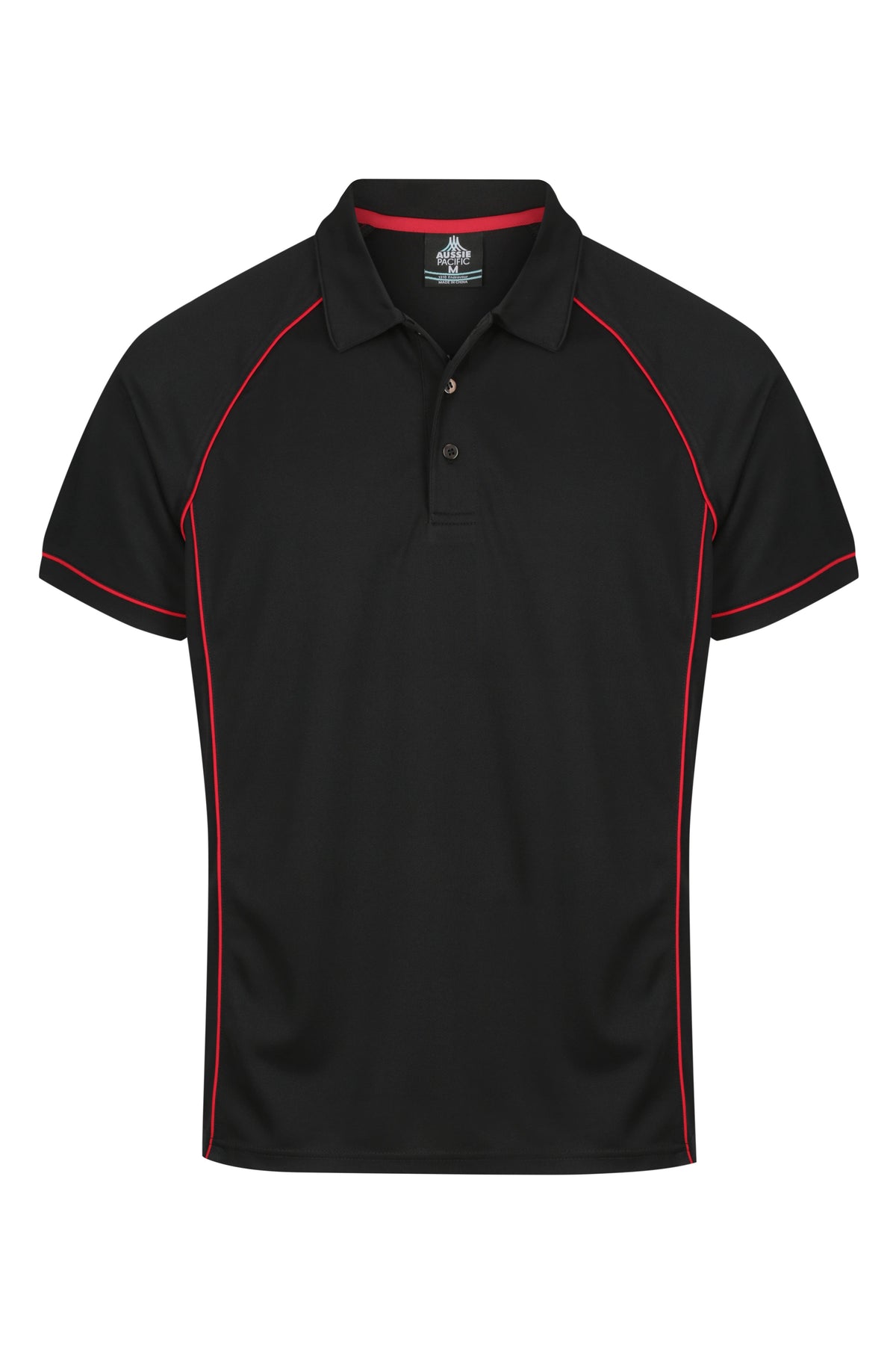 BLACK/RED - Endeavour Mens Polos
