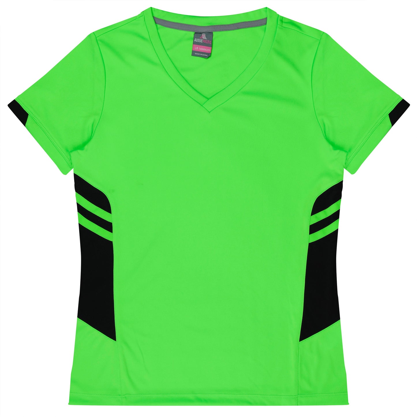NEON GREEN/BLACK - Tasman Lady Tees