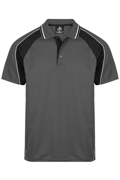 SLATE/BLACK/WHITE - Panorama Mens Polos