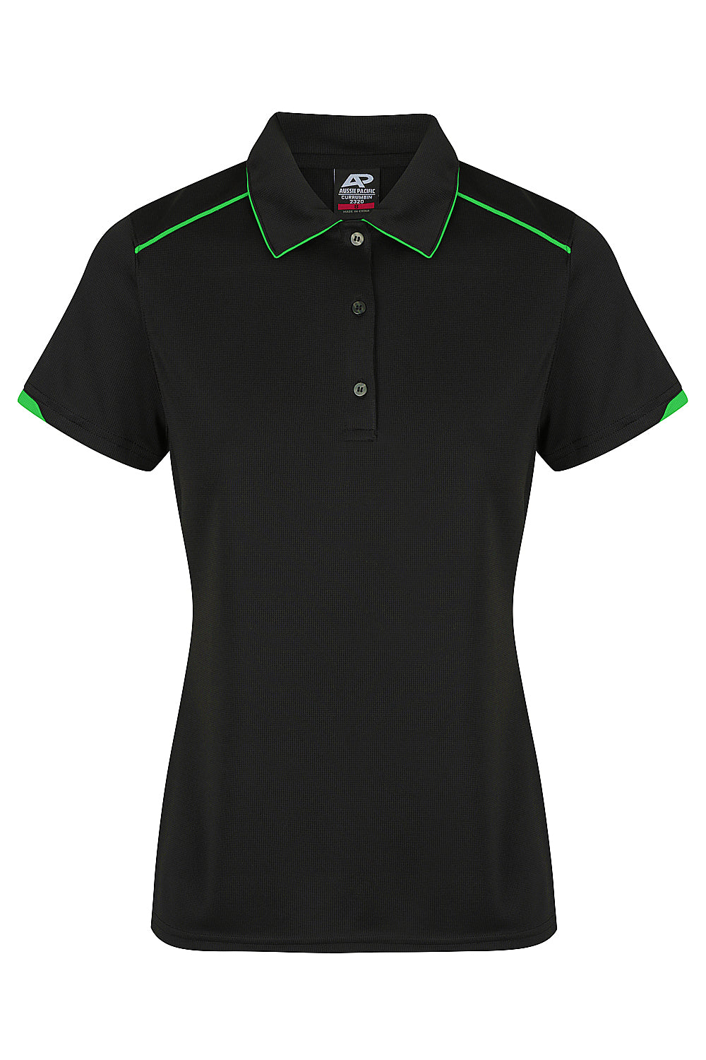 BLACK/KAWA GREEN - Currumbin Lady Polos