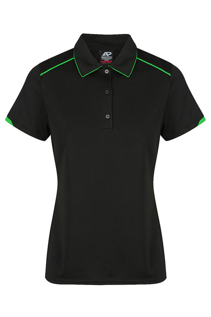 BLACK/KAWA GREEN - Currumbin Lady Polos