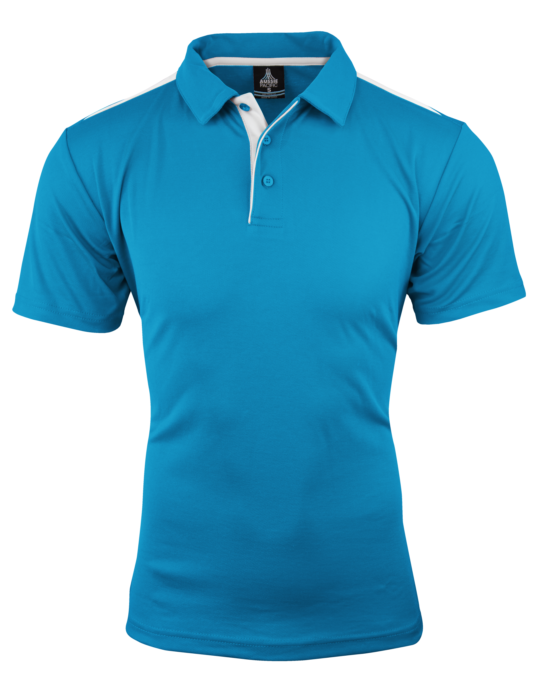 PACIFIC BLUE/WHITE - Paterson Mens Polos
