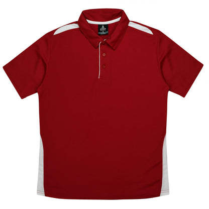 RED/WHITE - Paterson Kids Polos