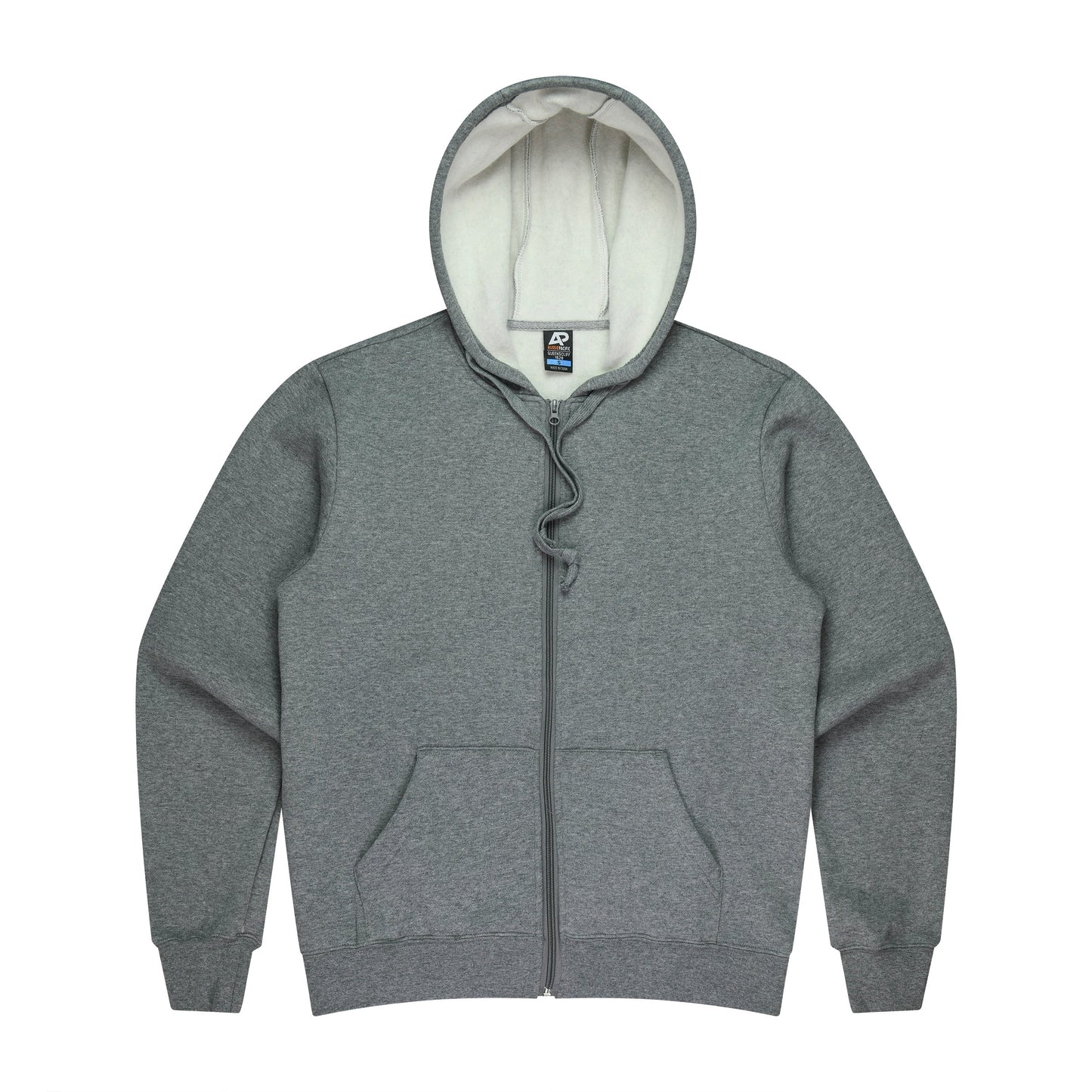 CHARCOAL - Queenscliff Zip Mens Hoodies