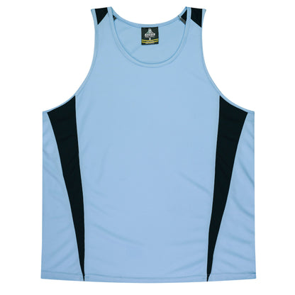 SKY/NAVY - Eureka Kids Singlets