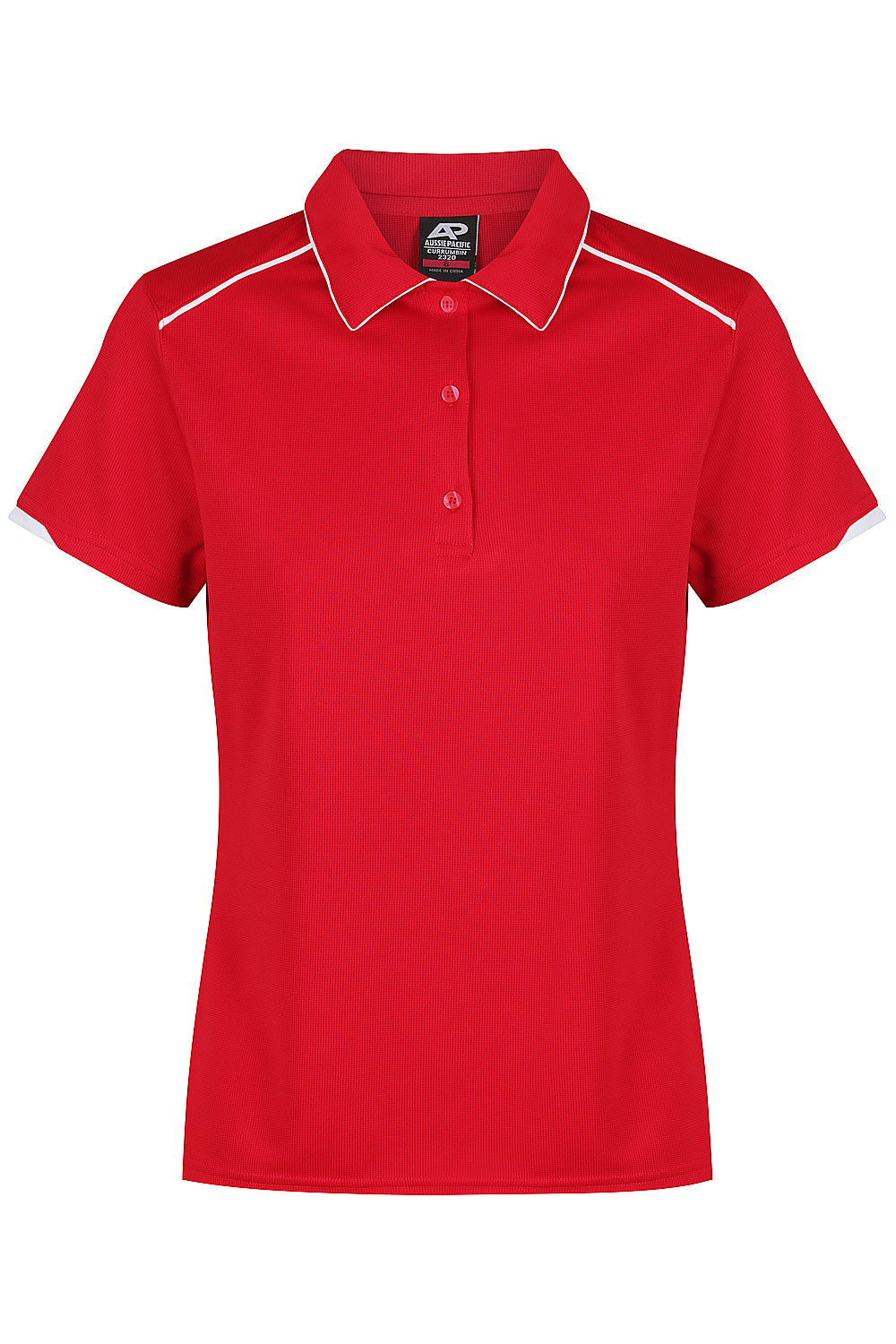 RED/WHITE - Currumbin Lady Polos