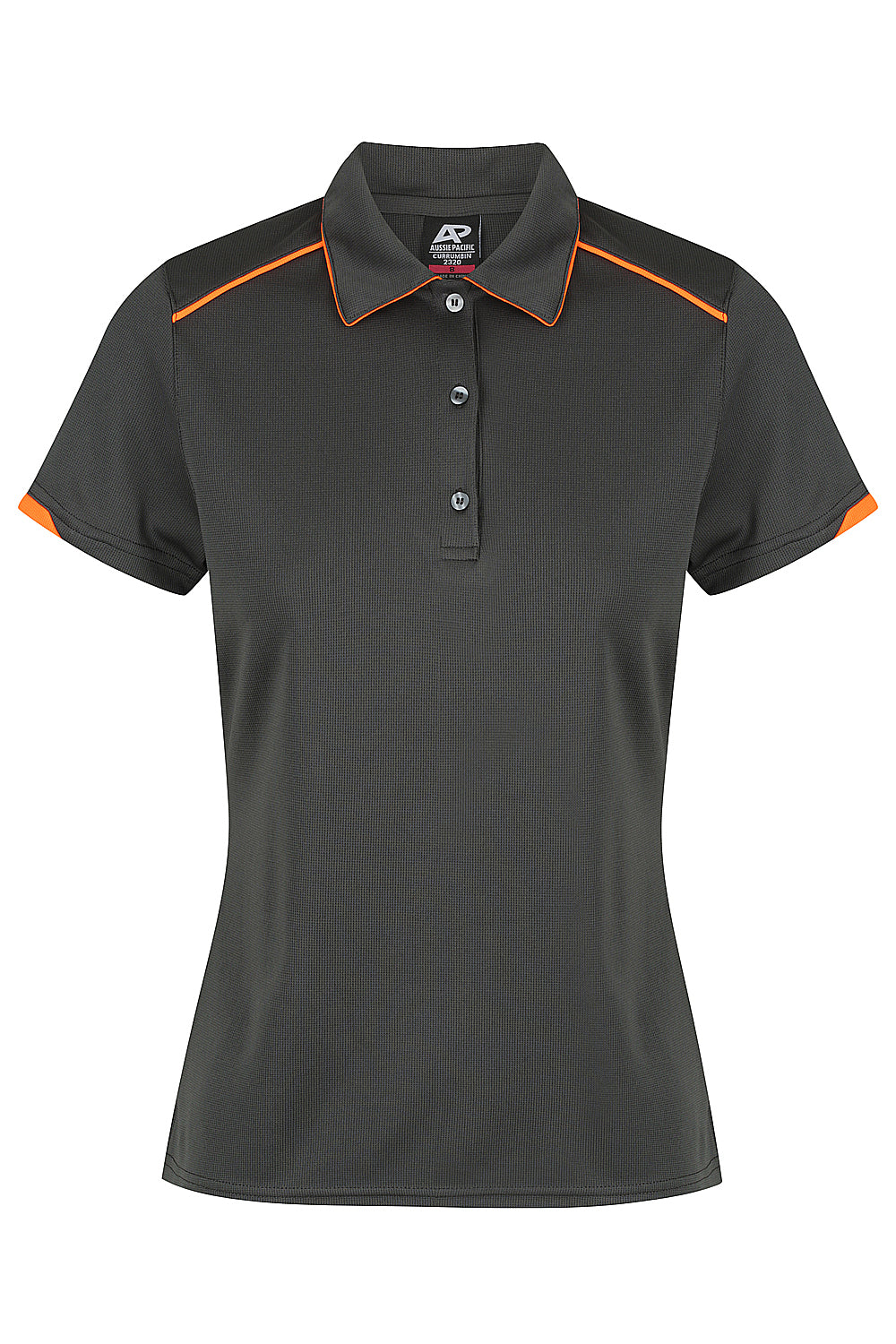 SLATE/HI VIZ ORANGE - Currumbin Lady Polos