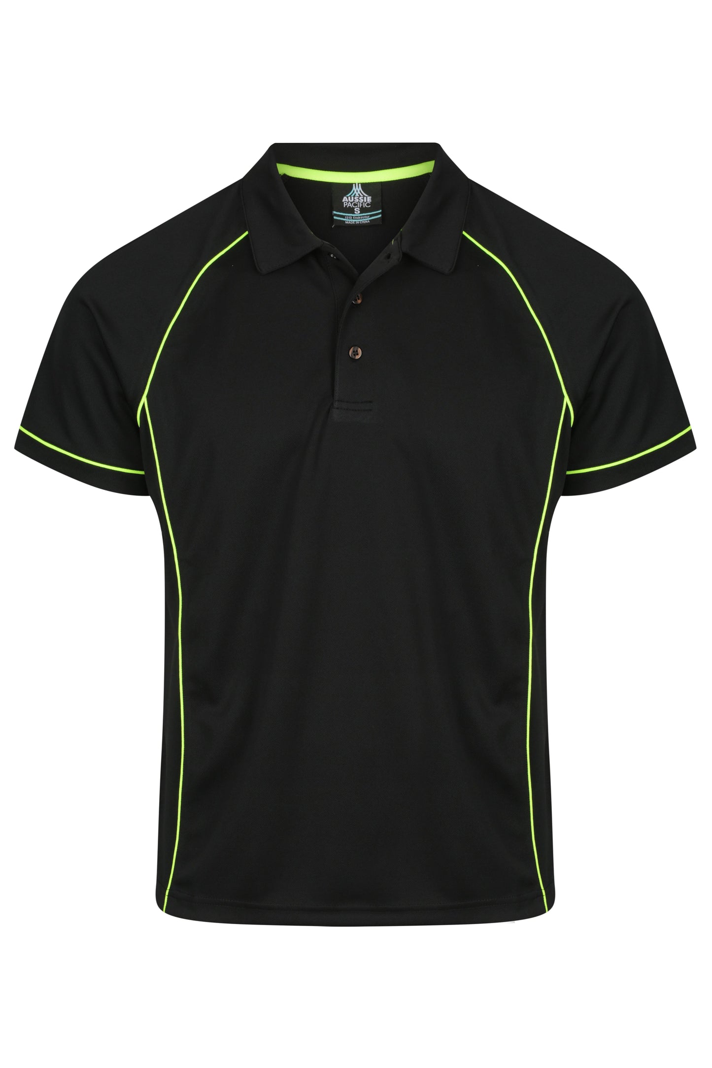 BLACK/GREEN - Endeavour Mens Polos