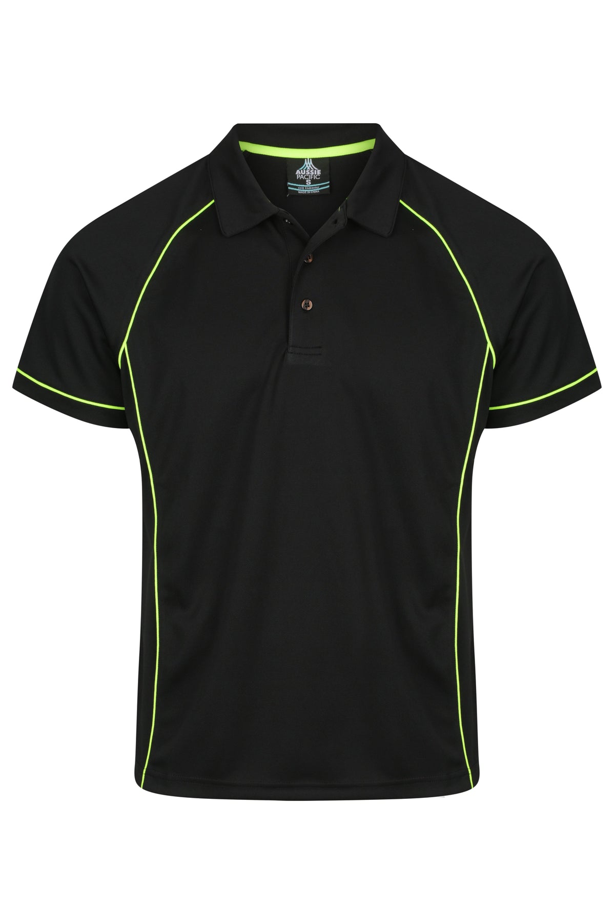 BLACK/GREEN - Endeavour Mens Polos