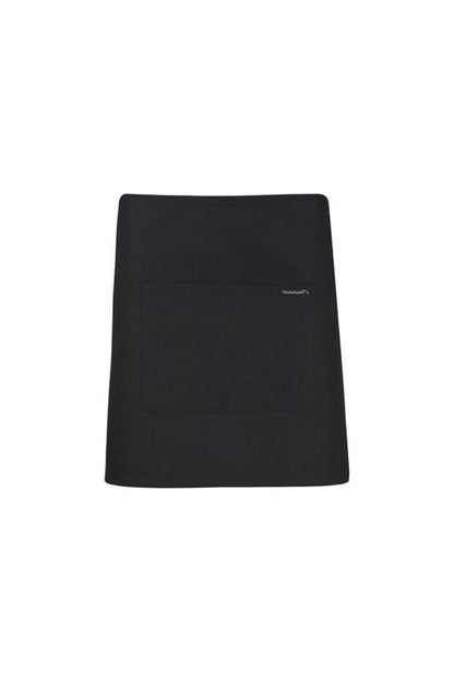 Chefscraft CA022 Quarter Apron With Pocket in Black