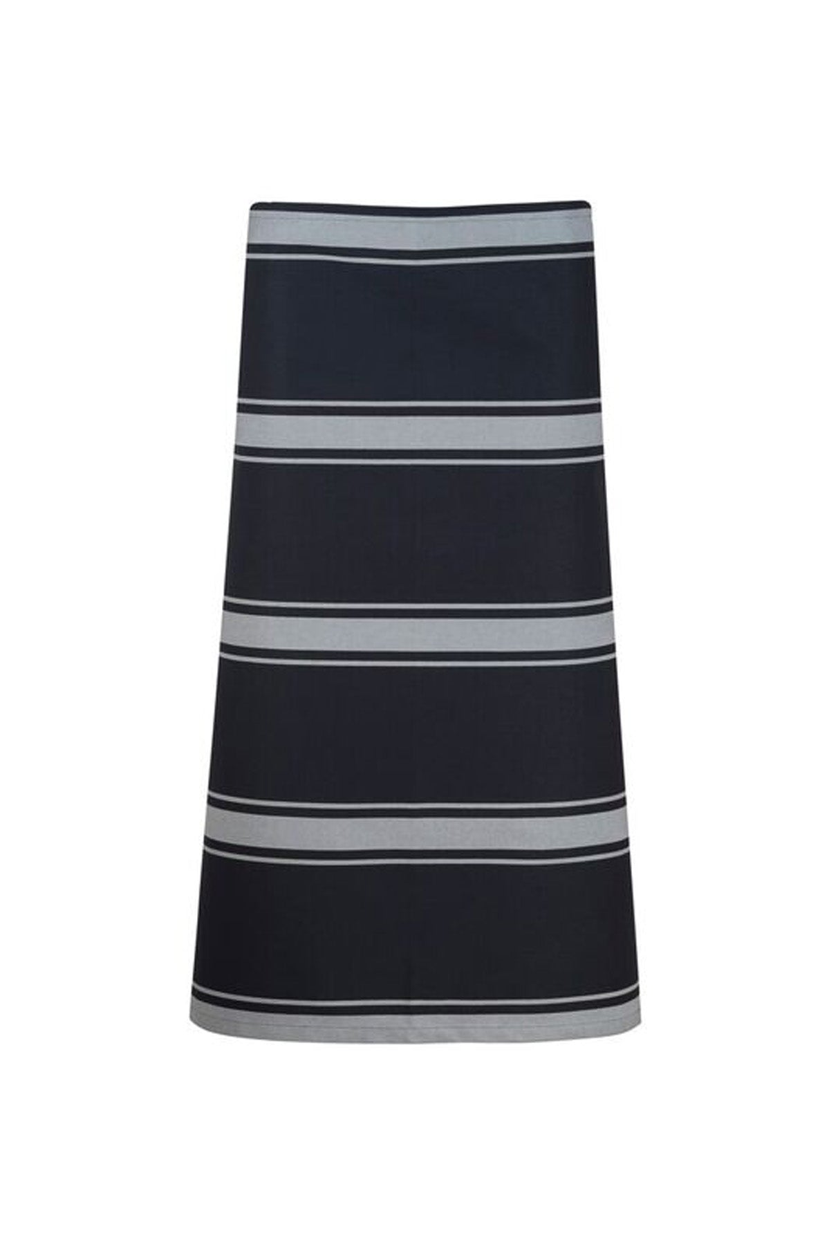 Chefscraft CA004 3/4 Length Butchers Stripe in Navy / White