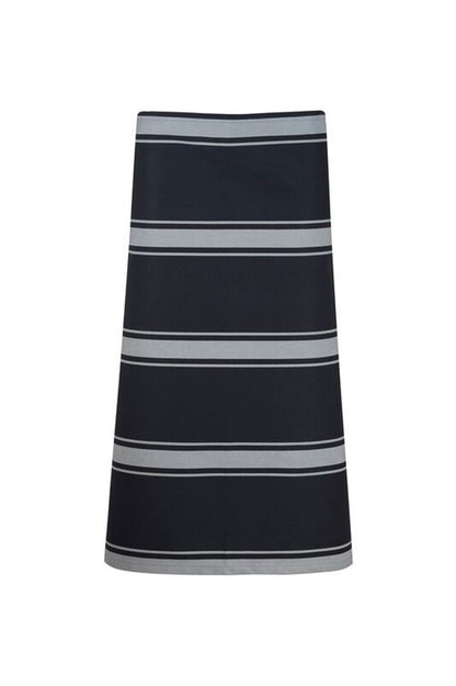 Chefscraft CA004 3/4 Length Butchers Stripe in Navy / White