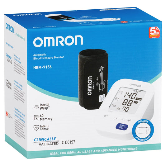 OMRON 222224 Omron HEM7156T Digital Blood Pressure Monitor with Bluetooth