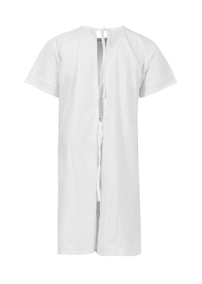Medi-8 M81808 Patient Gown – Short Sleeve in White