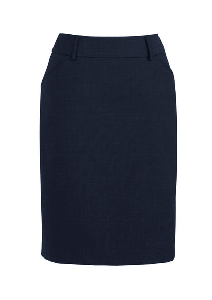 BizCorporate 24015 Womens Comfort Wool Stretch Multi-Pleat Skirt