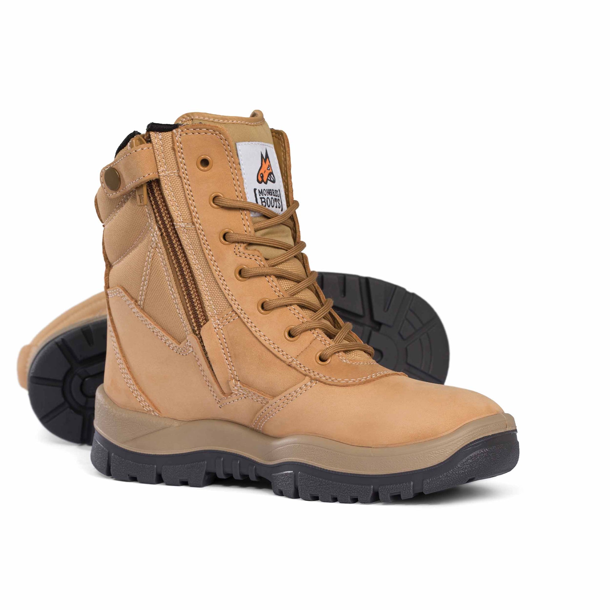 Wheat Hero - Mongrel Boots 251020 Black High Leg ZipSider Boot