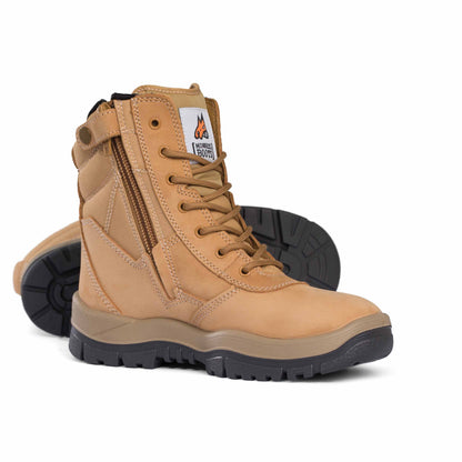 Wheat Hero - Mongrel Boots 251020 Black High Leg ZipSider Boot