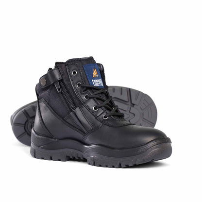 Black Hero - 961  Non-Safety ZipSider Boot
