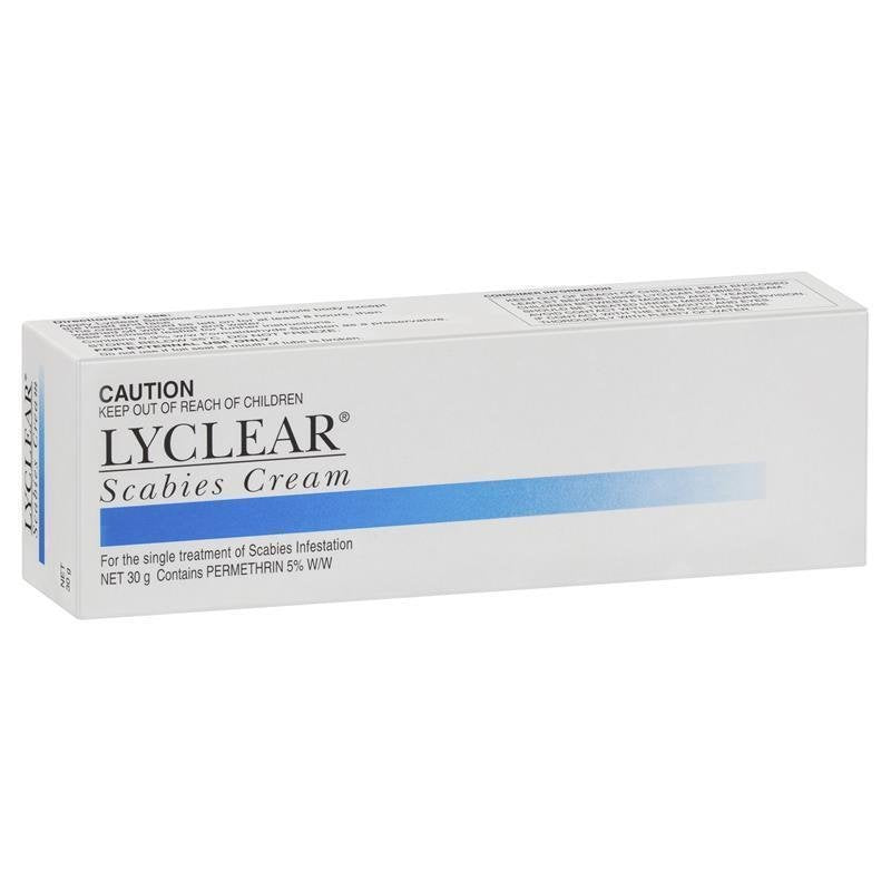 PERRIGO AUST 266442 Lyclear Scabies Cream (Permethrin) 5% 30g