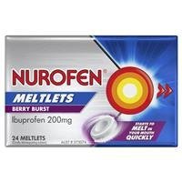 RECKITT BENCKISER 063800 Nurofen Meltlets Berry Burst 200mg 24