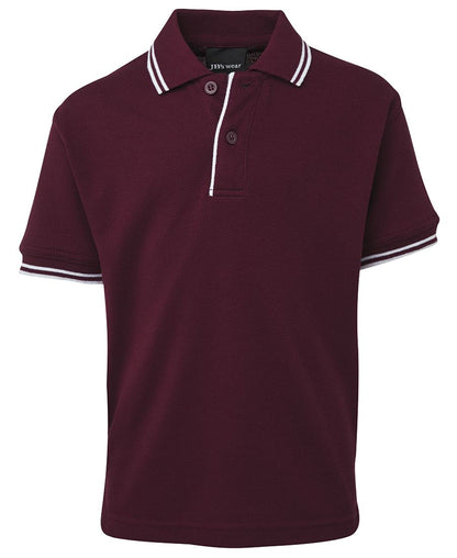 JB's Kids Contrast Polo Bottle/White-04