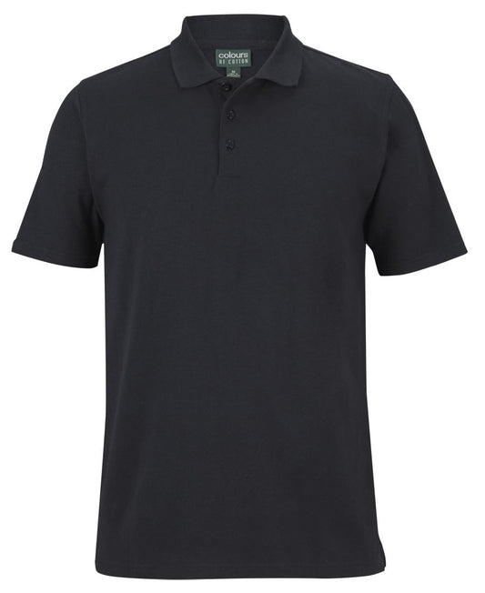 C of C Cotton S/S Stretch Polo Black