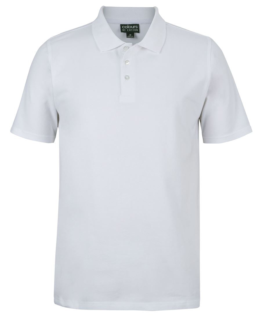 C of C Cotton S/S Stretch Polo Black