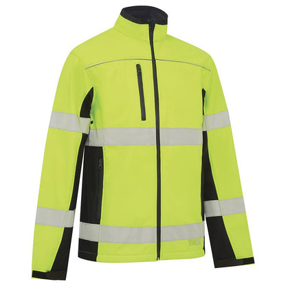 WORKIT Workwear Hi Vis Biomotion Taped Softshell Jacket