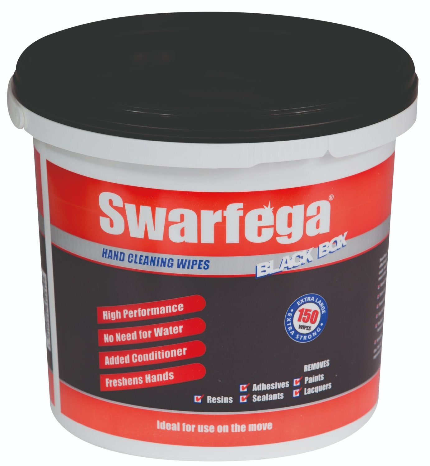 SC JOHNSON DEB D3130 Deb Swarfega Black Box Wipes 150 Carton of 4