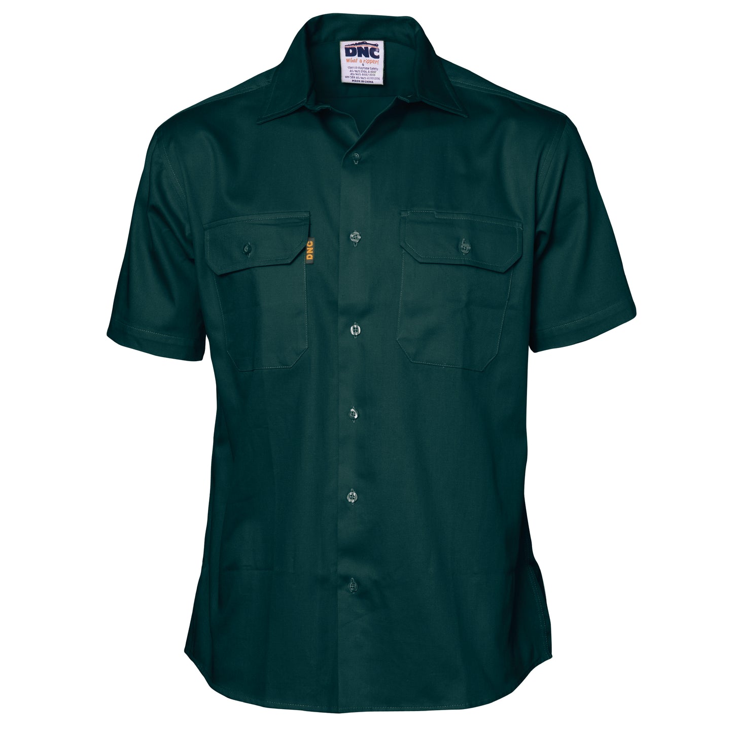 3201 Cotton Drill Work Shirt - Short Sleeve