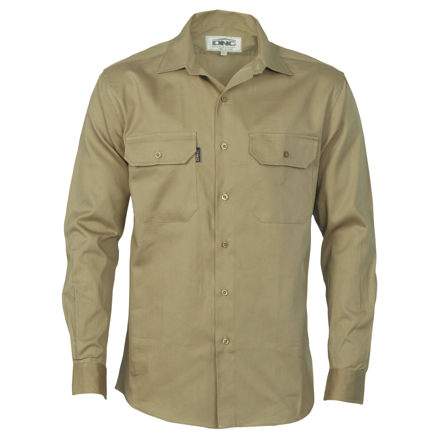 3202 Cotton Drill Work Shirt - Long Sleeve