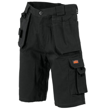 3336 Duratex Cotton Duck Weave Tradies Cargo Shorts - with twin holster tool pocket