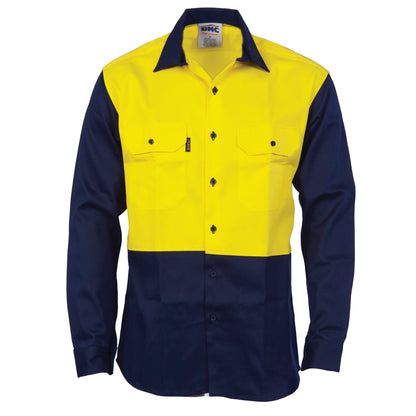 3406 Patron Saint® Flame Retardant Two Tone Drill Shirt - L/S
