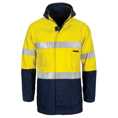 3764 HiVis "4 IN 1" Cotton Drill Jacket with Generic R/Tape