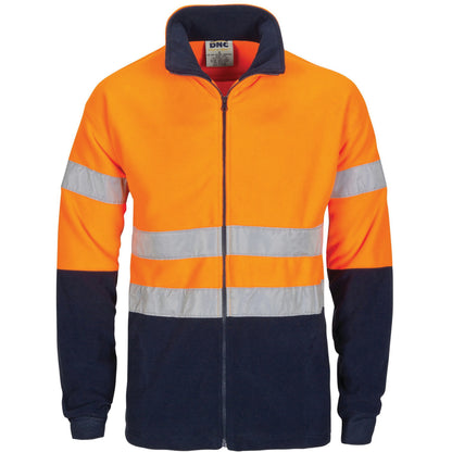 3830 HiVis two tone full zip polar fleece with generic R/Tape