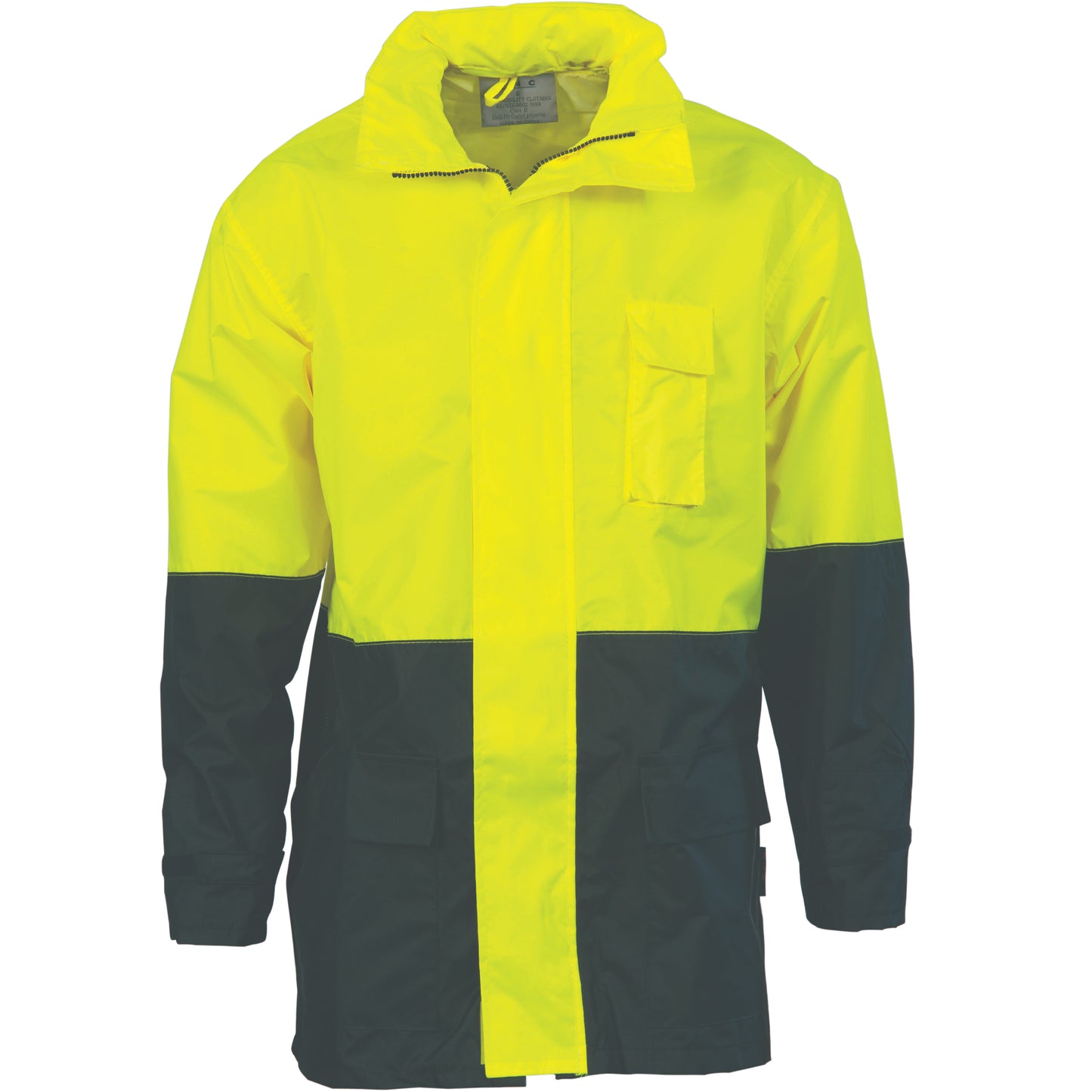 3877 HiVis Two Tone Light weight Rain Jacket