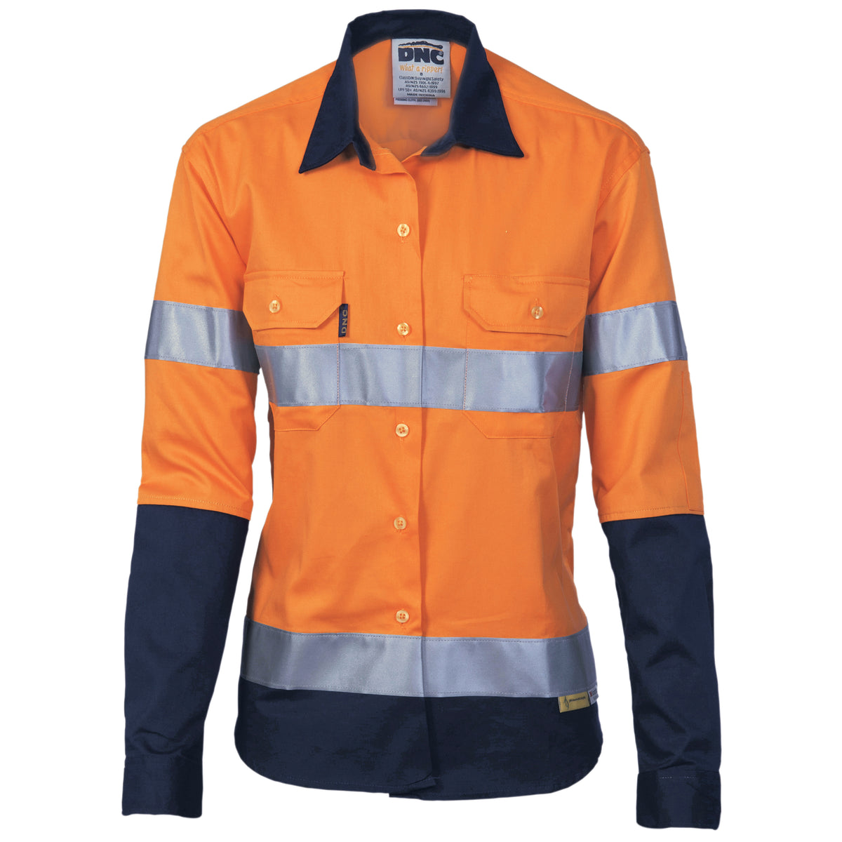 Orange/Navy