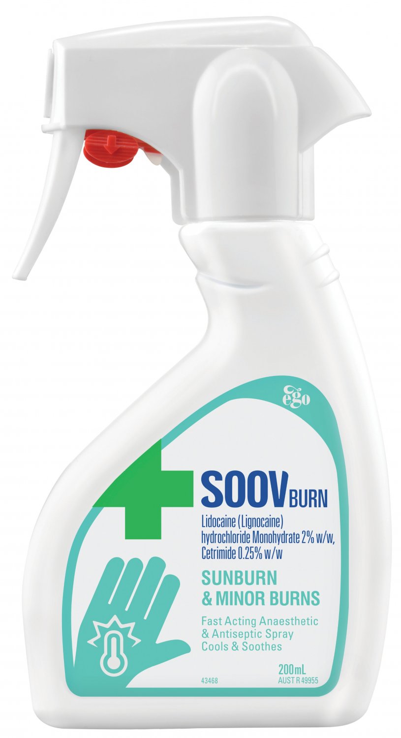 EGO PHARMACEUTICALS 393924 Soov Burn Spray 200mL Pump Pack